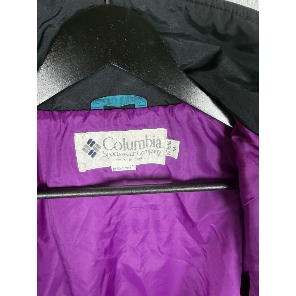 Vintage Columbia Radial Sleeve Women's Size M Ski Jacket Full Zip Powder Keg - Picture 3 of 6